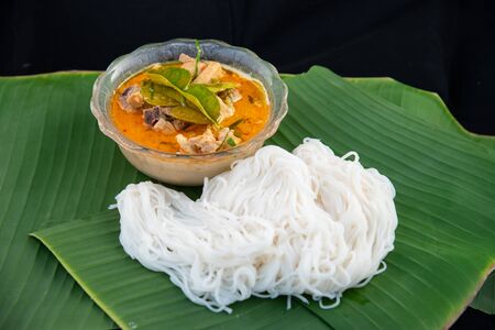 Thai rice noodle it cook form rice.の写真素材