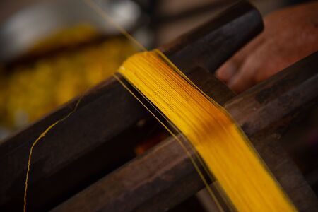 This is the cocoon that is going to be used to make silk.