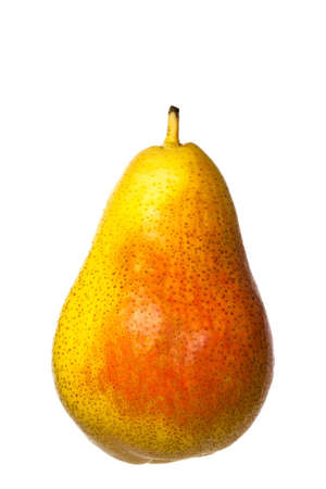 sugar pea isolated against white backgroundの写真素材