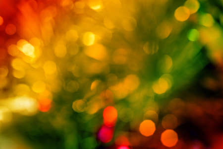 Festive elegant abstract background with bokeh lights and starsの写真素材