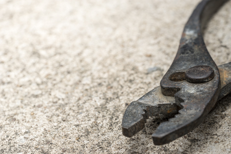 old dirty plier with backgroundの写真素材