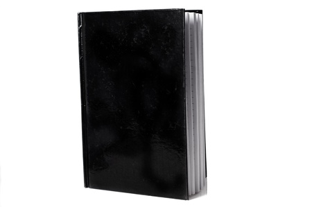 black book isolated on a white backgroundの写真素材
