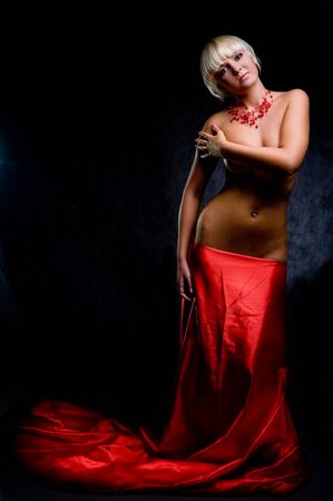 portrait of a beautiful and sexy young womanの写真素材