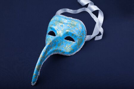 italy mask on a black backgroundの写真素材