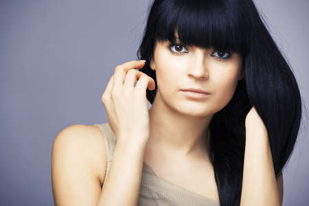 Portrait of a beautiful female model