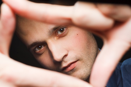 Good looking fashion young with a urban lookの写真素材