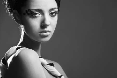 Fashion photo of young sensual womanの写真素材