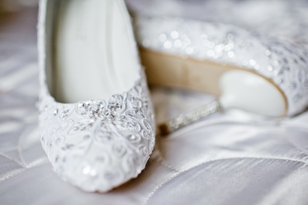 Wedding shoes for the brideの写真素材