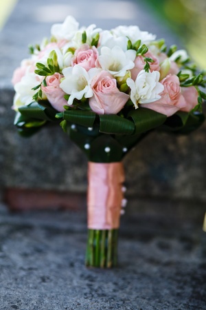 close up of wedding bouquetの写真素材