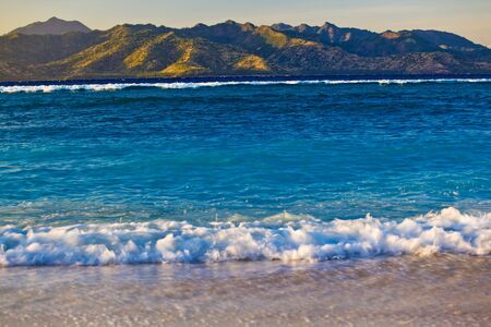 Summertime at the beach. Travangan gili.の写真素材