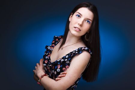Fashion of young sensual woman