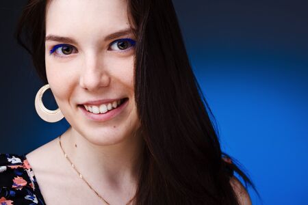 Fashion photo of young sensual womanの写真素材