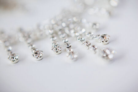 wedding Beautiful adornment on whiteの写真素材