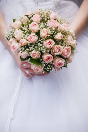 close up of wedding bouquetの写真素材