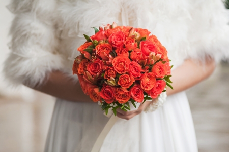close up of wedding bouquetの写真素材
