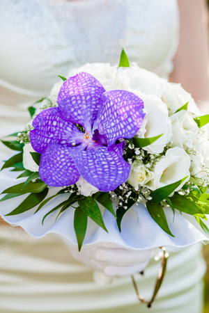 close up of wedding bouquetの写真素材