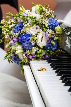 close up of wedding bouquetの写真素材