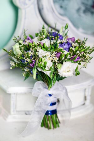 close up of wedding bouquetの写真素材