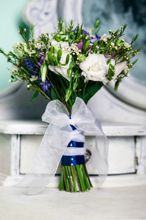 close up of wedding bouquetの写真素材
