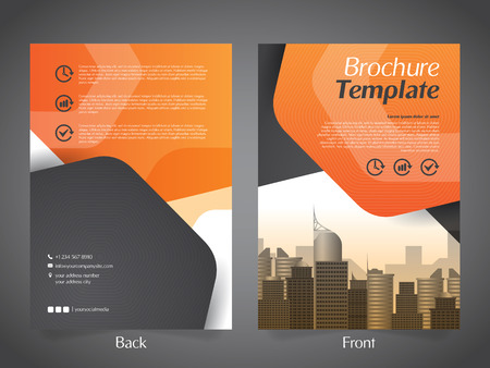 Business Brochure Flyer Design Layout Templateのイラスト素材