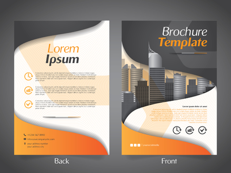 Business Brochure Flyer Design Layout Templateのイラスト素材
