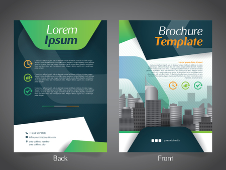 Business Brochure Flyer Design Layout Templateのイラスト素材