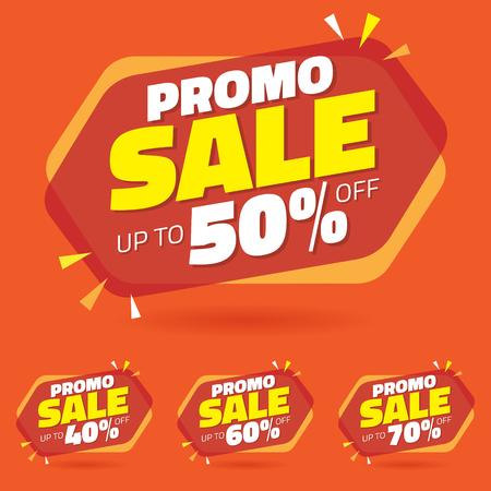 Sale Tag Marketing Retail Element Design with Multiple Discount Set - Vectorのイラスト素材