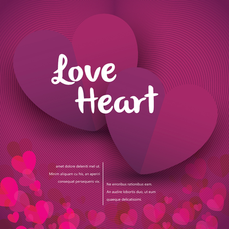 Love Heart Vector Illustrationのイラスト素材