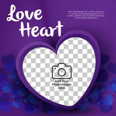 Love Heart Vector Illustrationのイラスト素材
