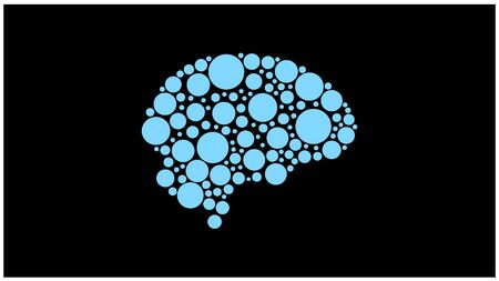 Smart brain logoのイラスト素材