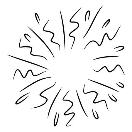 Design elements sunburst .explosion effect. vector illustrationのイラスト素材
