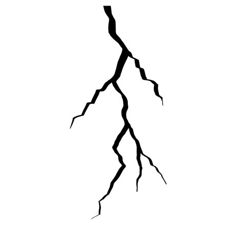 Doodle sketch style of Hand drawn cracks cartoon vector illustration.のイラスト素材