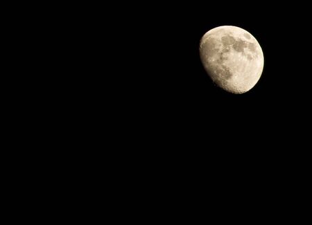 Shot of the moon on a clear night