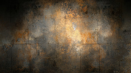 Grunge texture featuring warm tones of rust and gray, ideal for backgrounds. Captures a unique abstract style with rich details and patterns.の素材
