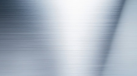 This image features a smooth brushed metal surface showcasing a subtle gradient and reflection, perfect for modern design projects and backgrounds.の素材