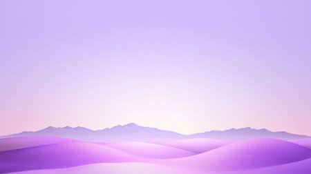 Captivating purple landscape featuring gentle rolling hills under a serene sky. This artistic scene evokes calmness and beauty, perfect for various projects.の素材