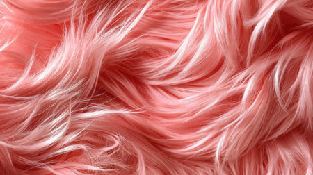 A captivating close-up of soft pink wavy texture showcasing flowing strands. Ideal for fashion, beauty, and creative projects needing a vibrant backdrop.の素材