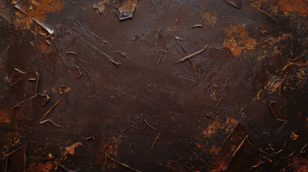 Richly textured dark surface showcasing scratches and rust, ideal for creative backgrounds, artistic projects, or vintage design elements. Perfect for various applications.の素材