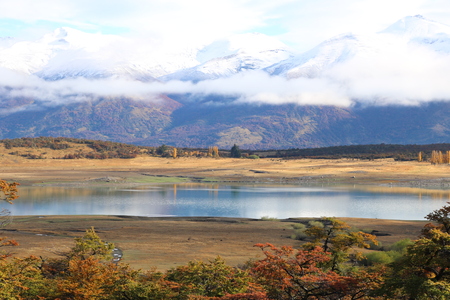 Alternative vision of Parque de Los Glaciares, Patagonia, Argentina.の写真素材