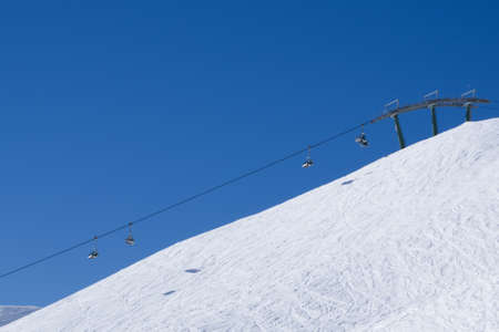 Lift in Passo del Tonale, Italyの写真素材