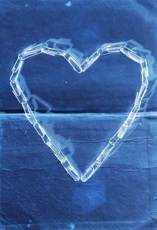 Symbol big and true love in negativeの写真素材