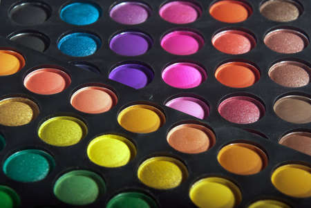 Professional make up eye shadow multicolor palette の写真素材
