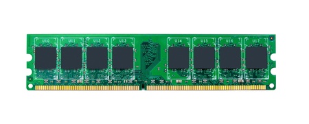 RAM module for the personal computer on a white background. Random access memoryの写真素材