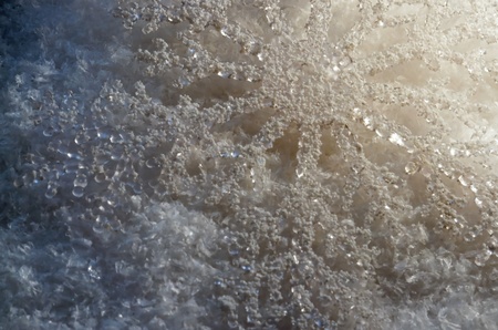 abstract background with artificial snowflakesの写真素材