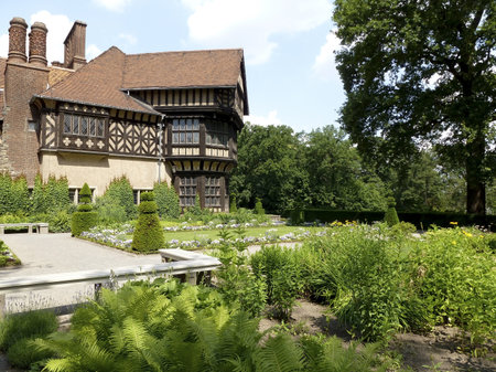 detail of the Schloss Cecilienhof, a castle in Potsdam (Germany)のeditorial素材