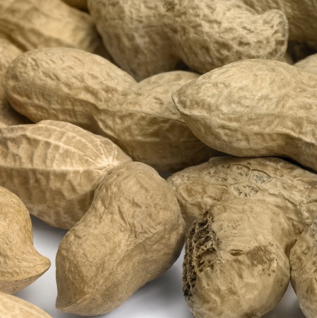 background showing lots of peanuts with paring