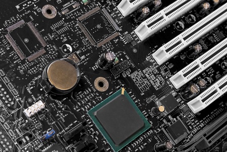 full-frame technology background showing a main board detail