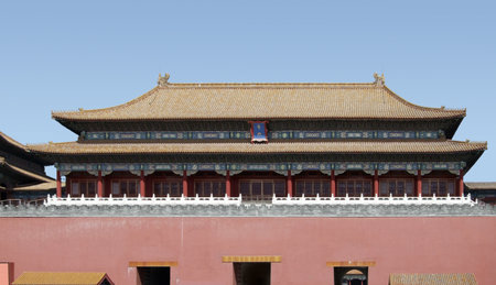 building at the Forbidden City in Beijing (China)のeditorial素材