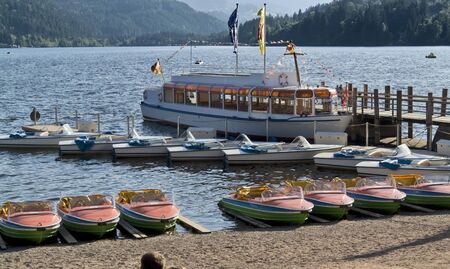 scenery around the Titisee, a lake in the Black Forest (Southern Germany)