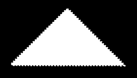 unlabeled white stamp in black backの写真素材